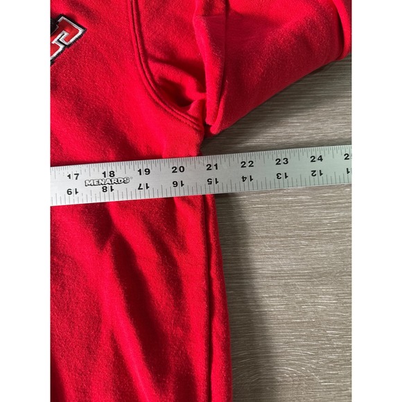 Ohio State Buckeyes Hoodie Sweatshirt Men's Size M Red Pullover NCAA Football - Picture 11 of 13